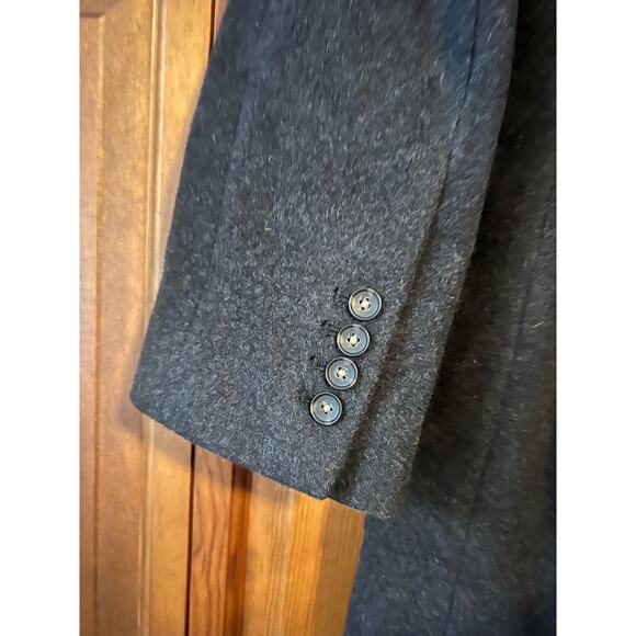 NWOT Everlane Women's The Italian ReWool Long Peacoat Heathered Black Size S - Picture 9 of 16